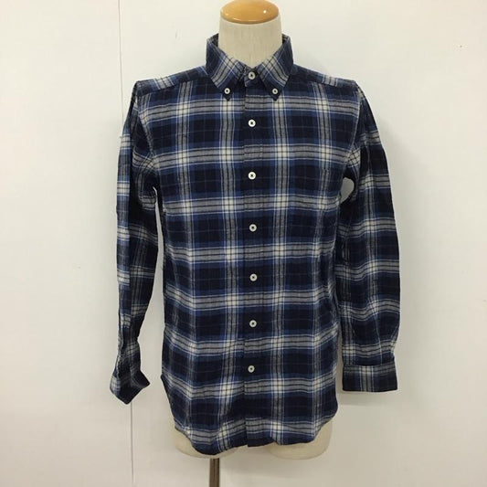 アーバンリサーチ URBAN RESEARCH シャツ、ブラウス 長袖 WH56-13Y023 ボタンダウン 38 チェック 紺 / ネイビー / X 青 / ブルー / X 白 / ホワイト /  メンズ USED 古着 中古 10111258