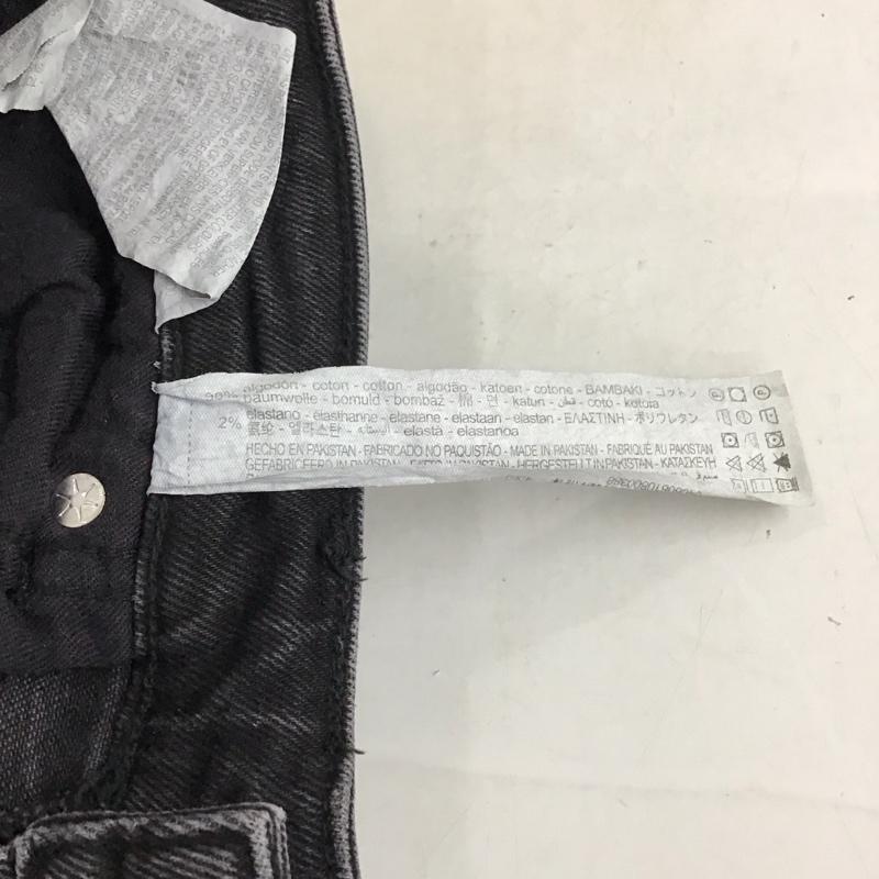 ザラ ZARA パンツ デニム、ジーンズ 38 無地 黒 / ブラック /  レディース USED 古着 中古 10150438