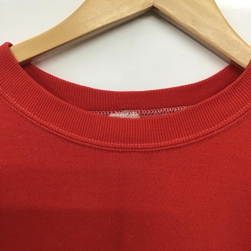 クレイジーシャツ crazy shirts トレーナー 長袖 長袖トレーナー スウェット クルーネック プルオーバー XL プリント 赤 / レッド /  メンズ USED 古着 中古 10142367
