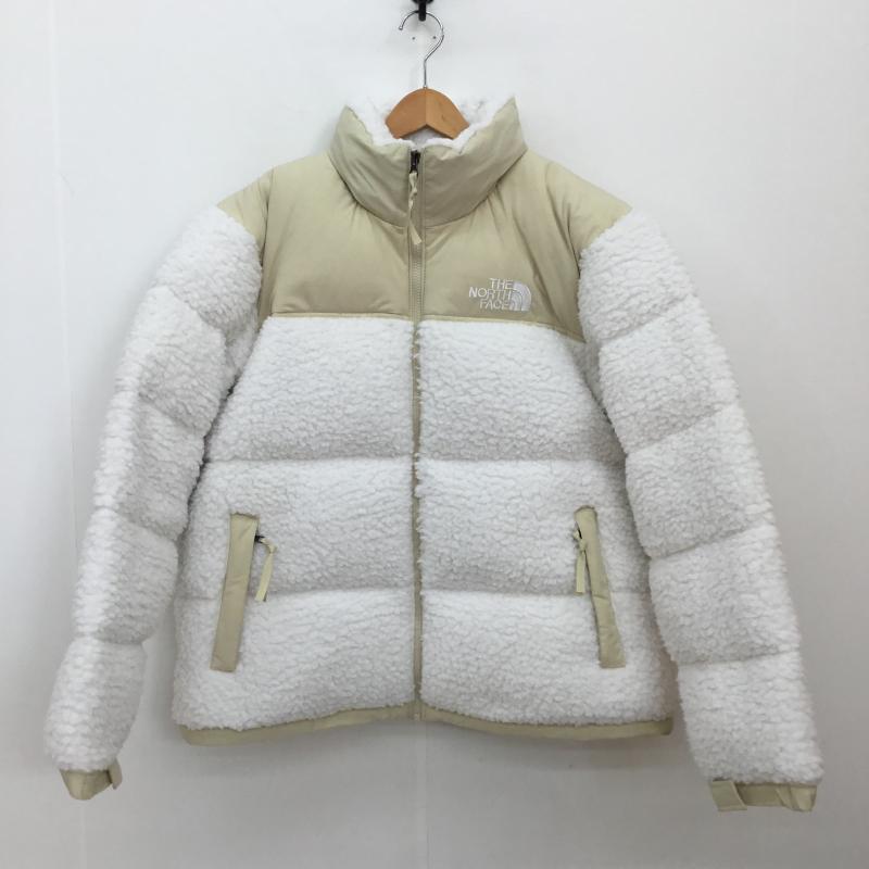 ザノースフェイス THE NORTH FACE ジャケット、上着 ダウンジャケット SHERPA NUPTSE JACKET シェルパ ヌプシ ジャケット NF0A5A84 ボア フリース L ロゴ、文字 白 / ホワイト / X ベージュ / ベージュ /  メンズ USED 古着 中古 10105682