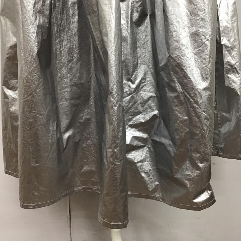 レプシィム LEPSIM スカート ロングスカート コーティング切替スカート FREE 無地 銀 / シルバー /  レディース USED 古着 中古 10122266