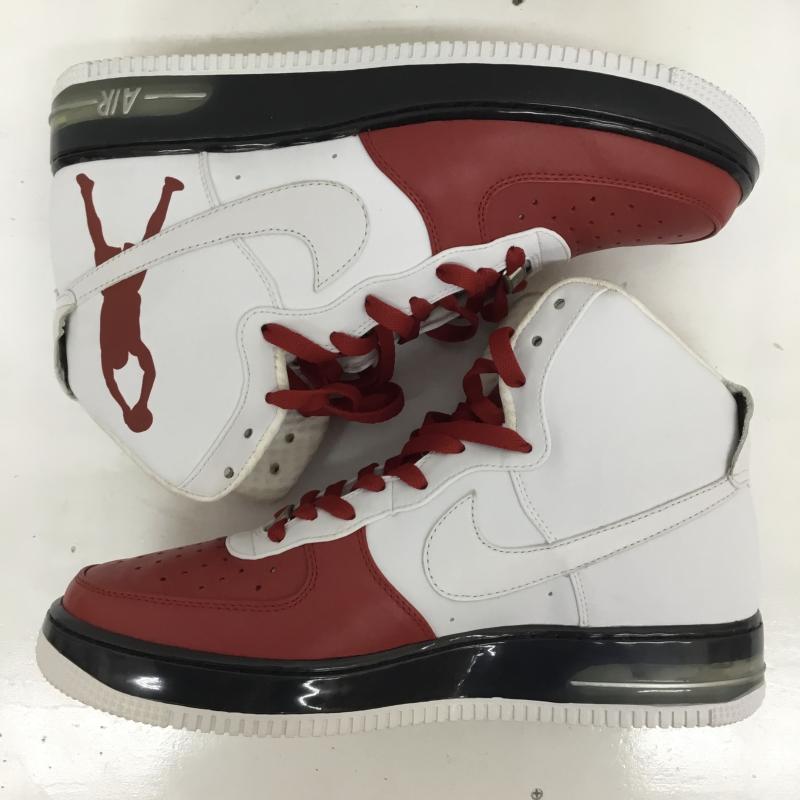 ナイキ NIKE スニーカー スニーカー 335844-611 AIR FORCE 1 HIGH SUPREME エアフォース1　ハイ　サプリーム 28.0cm ロゴ、文字 白 / ホワイト / X 赤 / レッド /  メンズ USED 古着 中古 10124091