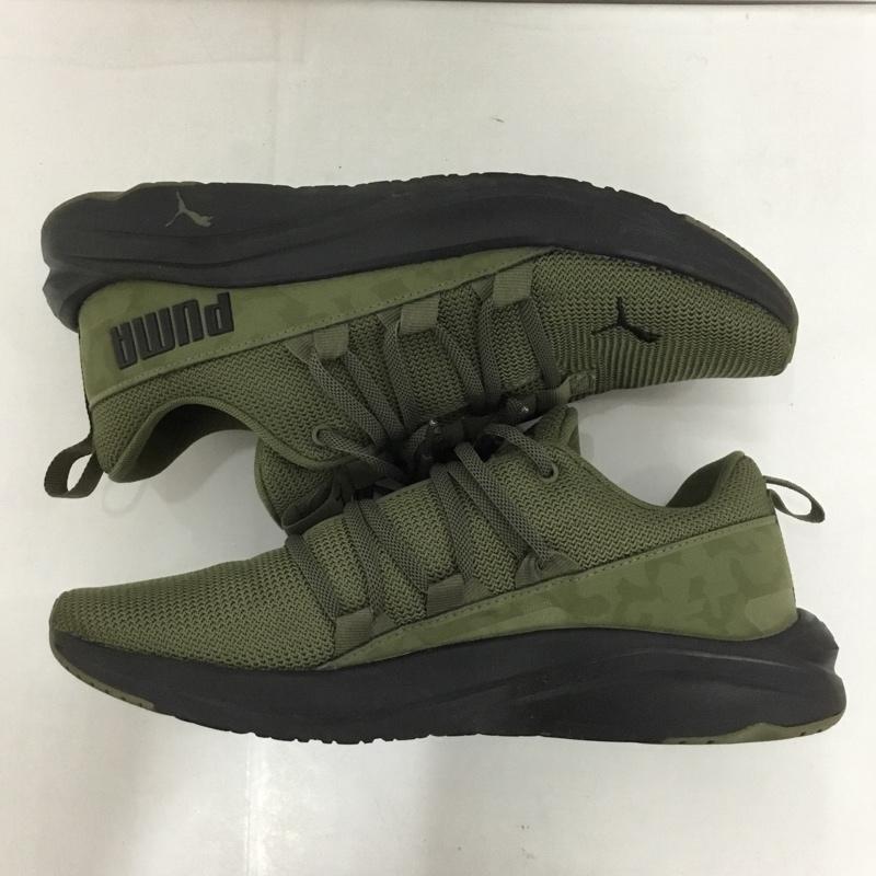 プーマ PUMA スニーカー スニーカー 378292-01 Softride One4All Camo 26.5cm 26.5cm ロゴ、文字 カーキ / カーキ / X 黒 / ブラック /  メンズ USED 古着 中古 10124871