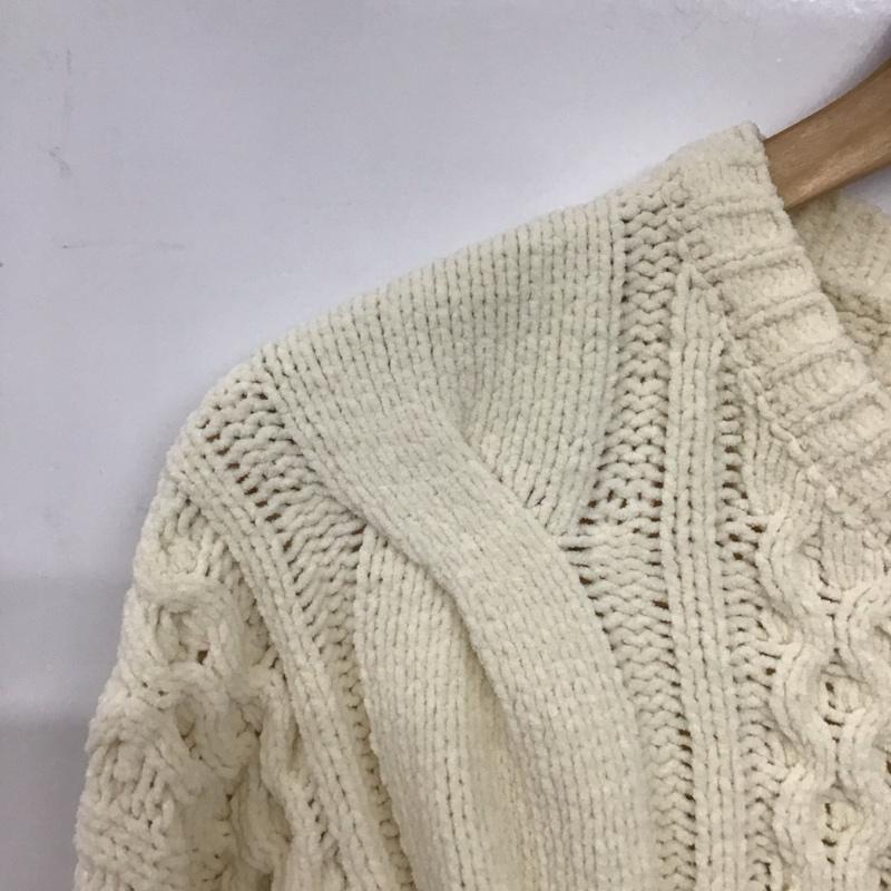 ロデオクラウンズ Rodeo Crowns ニット、セーター 長袖 モールニットケーブルトップス 420gad70-024b-1 FREE 無地 アイボリー / アイボリー /  レディース USED 古着 中古 10143428