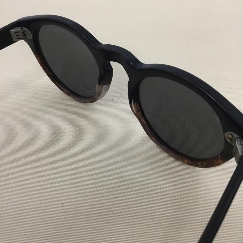 レイン RAEN めがね・サングラス サングラス burlwood バイカラー ロゴ、文字 黒 / ブラック / X 茶 / ブラウン /  メンズ USED 古着 中古 10146064