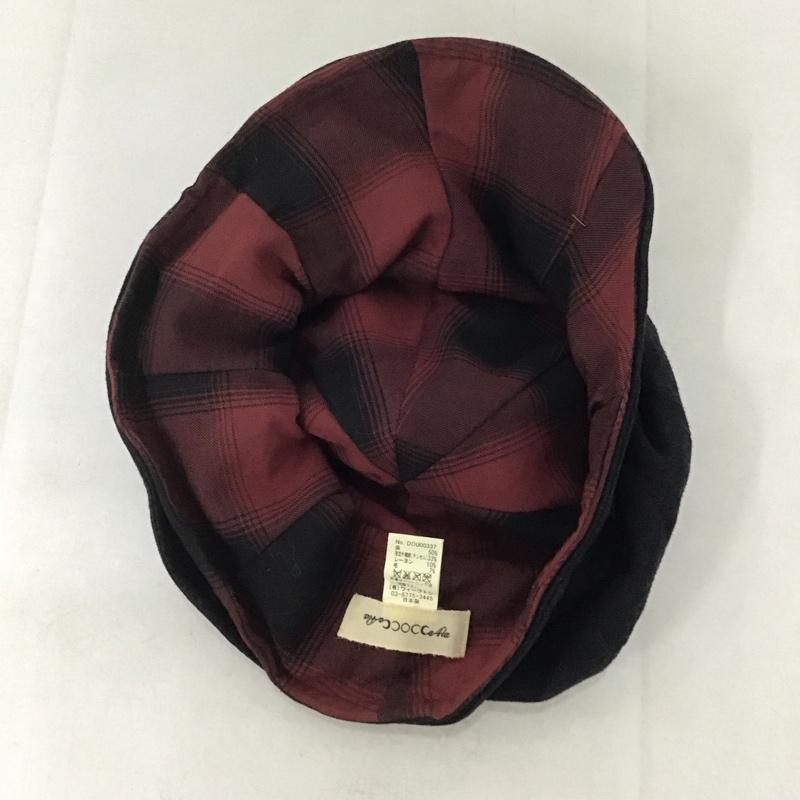 カシラ CA4LA 帽子 キャップ DOU00337 キャスケット 無地 黒 / ブラック /  レディース USED 古着 中古 10141050
