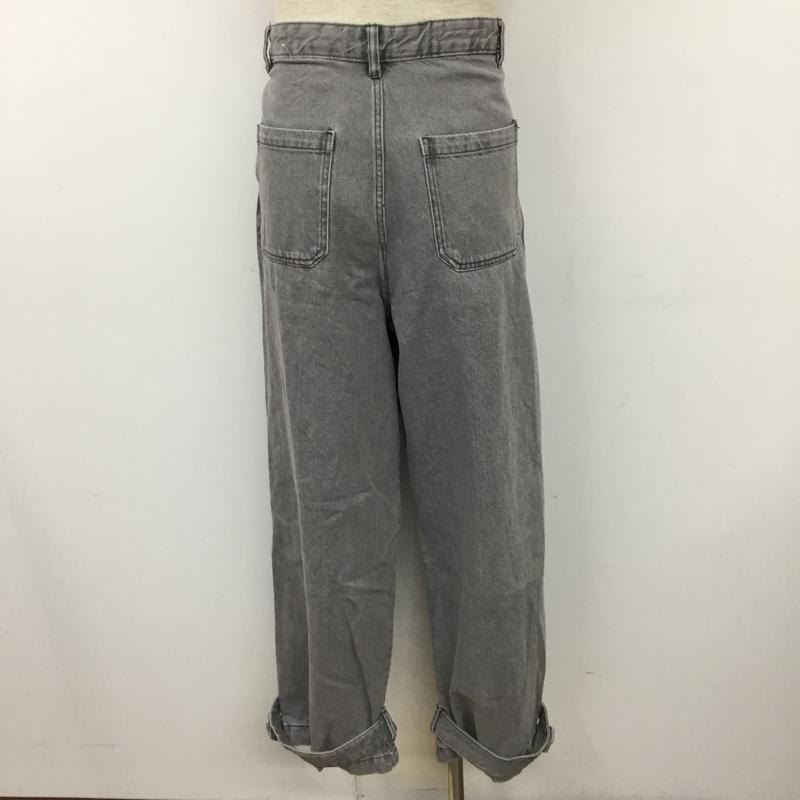 ザラ ZARA パンツ デニム、ジーンズ デニムパンツ ストレートパンツ ワイドパンツ カジュアルパンツ 36 無地 黒 / ブラック /  メンズ USED 古着 中古 10110080