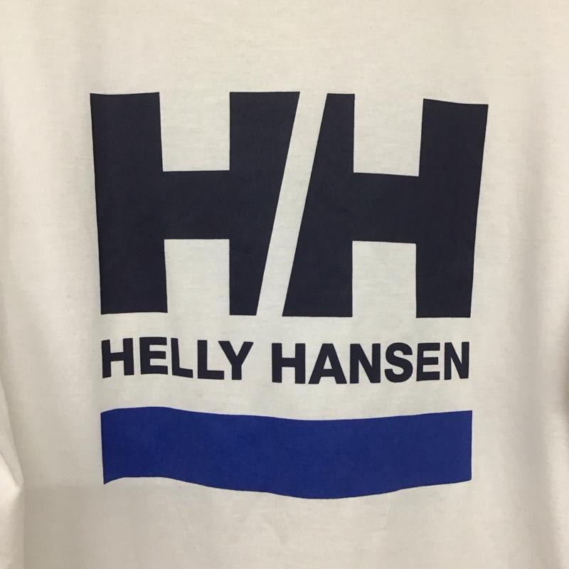 ヘリーハンセン HELLY HANSEN Tシャツ 半袖 hoev62002 半袖カットソー クルーネックカットソー プリントTシャツ XL ロゴ、文字 白 / ホワイト /  メンズ USED 古着 中古 10132359