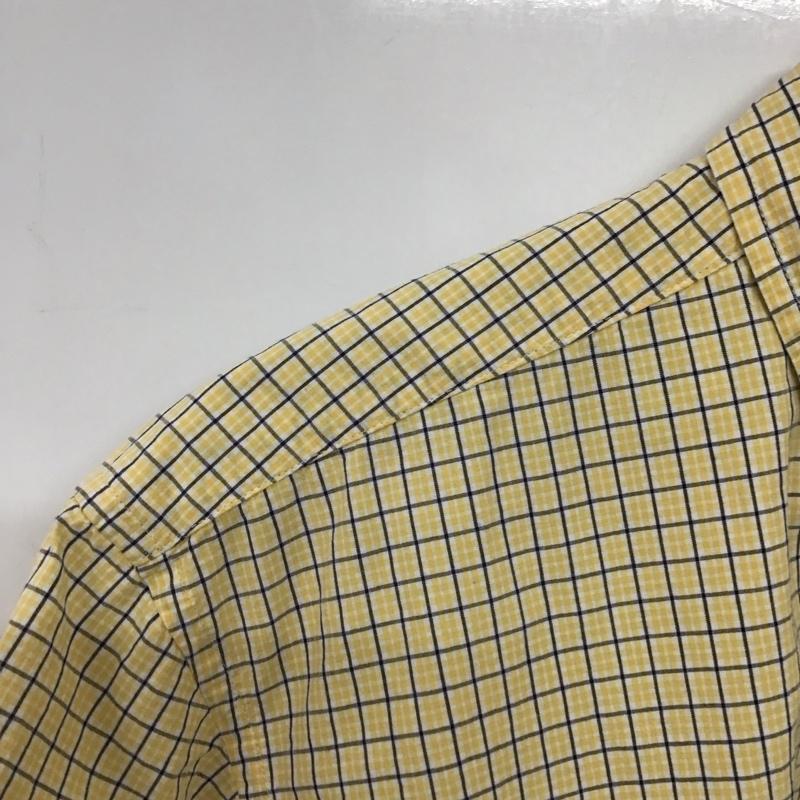 ラルフローレン RALPHLAUREN シャツ、ブラウス 半袖 半袖シャツ チェックシャツ ボタンダウンシャツ XL チェック 黄 / イエロー /  メンズ USED 古着 中古 10141222