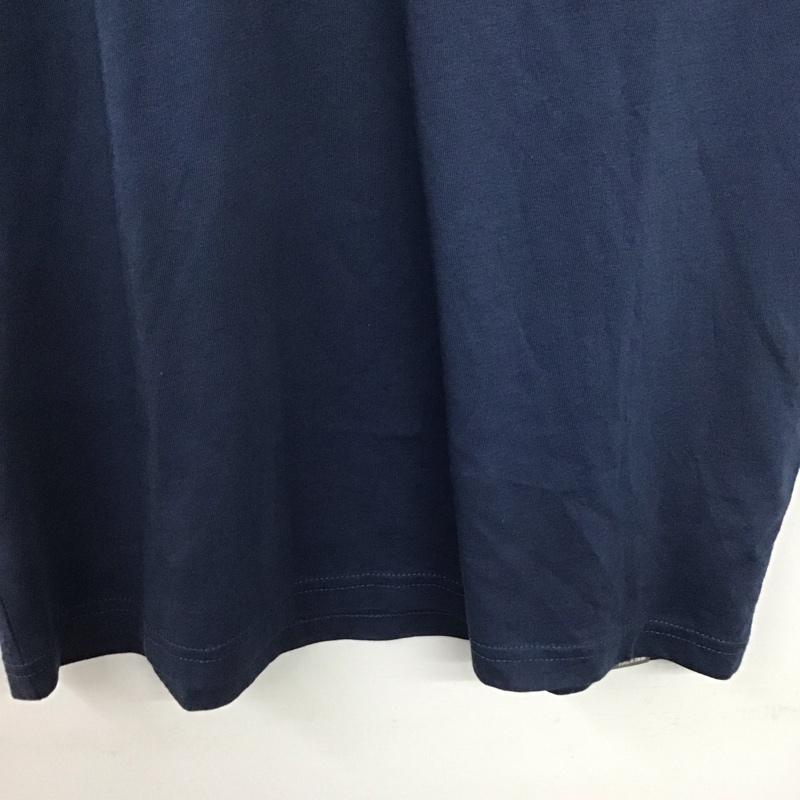 ザノースフェイス THE NORTH FACE Tシャツ 半袖 半袖カットソー プリントTシャツ クルーネックカットソー S ロゴ、文字 紺 / ネイビー /  メンズ USED 古着 中古 10141499