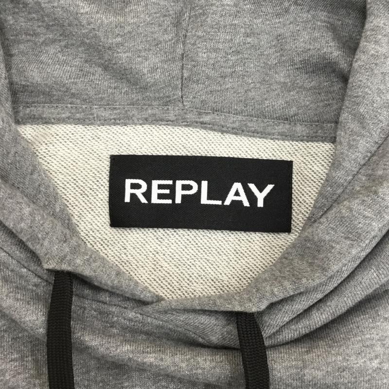リプレイ REPLAY パーカー 長袖 REPLAY パーカー　M6222.000.F22890P XL ロゴ、文字 灰 / グレー /  メンズ USED 古着 中古 10120879