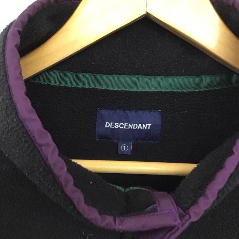 ディセンダント DESCENDANT ジャケット、上着 ジャンパー、ブルゾン フリースジャケット プルオーバー スタンドネック 1 ロゴ、文字 黒 / ブラック /  メンズ USED 古着 中古 10148110