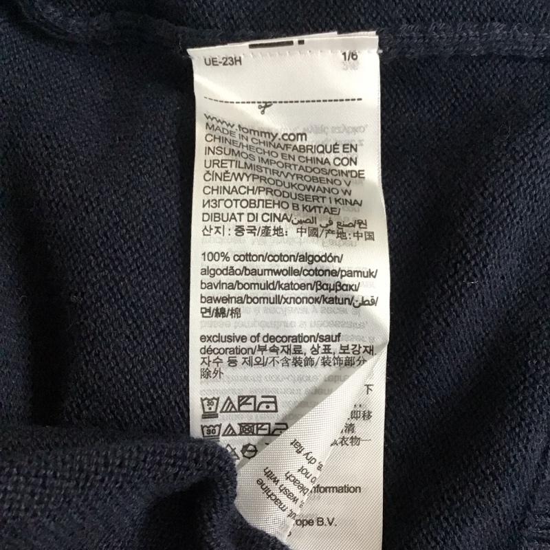 トミーヒルフィガー TOMMY HILFIGER ワンピース ロングスカート 長袖ニットワンピース ロングニットワンピース S ロゴ、文字 紺 / ネイビー /  レディース USED 古着 中古 10117937