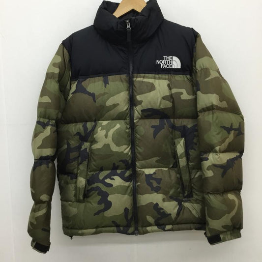 ザノースフェイス THE NORTH FACE ジャケット、上着 ダウンジャケット ND91842　Novelty Nuptse Jacket ヌプシ　ジャケット L カモフラージュ柄・迷彩 黒 / ブラック / X 緑 / グリーン /  メンズ USED 古着 中古 10120964