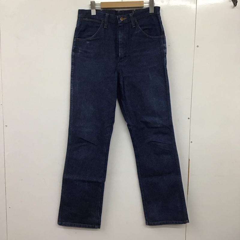 ラングラー Wrangler パンツ デニム、ジーンズ デニムパンツ ワイドパンツ カジュアルパンツ ストレッチパンツ 31インチ 無地 インディゴ / インディゴ /  メンズ USED 古着 中古 10136674
