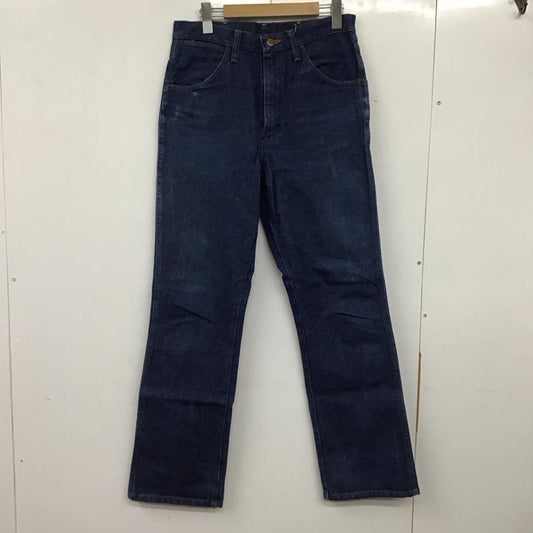 ラングラー Wrangler パンツ デニム、ジーンズ デニムパンツ ワイドパンツ カジュアルパンツ ストレッチパンツ 31インチ 無地 インディゴ / インディゴ /  メンズ USED 古着 中古 10136674