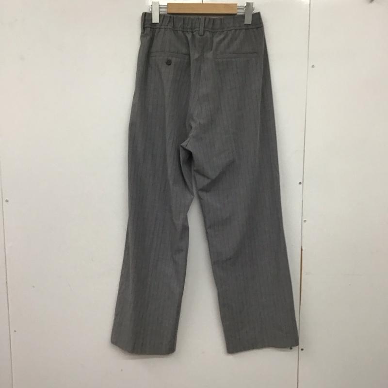 ニコアンド niko and... パンツ スラックス L ストライプ 灰 / グレー /  レディース USED 古着 中古 10147814