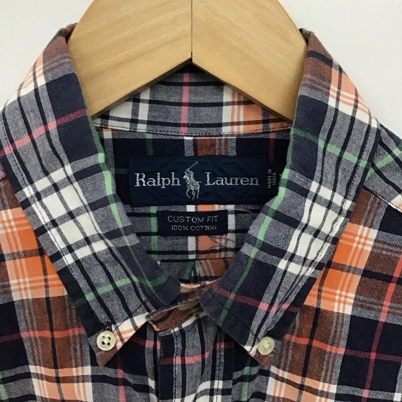 ラルフローレン RALPHLAUREN シャツ、ブラウス 半袖 半袖シャツ チェックシャツ カラーシャツ ボタンダウンシャツ M チェック マルチカラー / マルチカラー /  メンズ USED 古着 中古 10150619