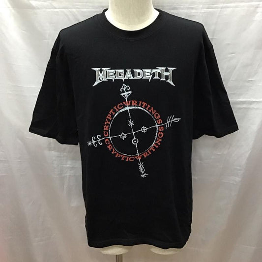 古着 USED Tシャツ 半袖 バンドTシャツ MEGADETH ロゴ、文字 黒 / ブラック /  メンズ USED 古着 中古 10117073