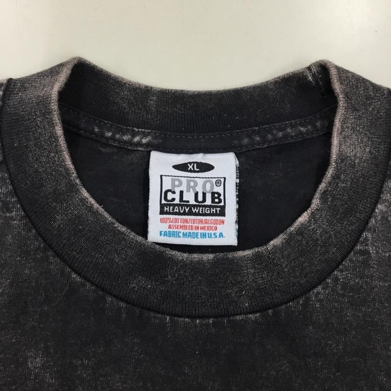 テンダーロイン TENDERLOIN Tシャツ 半袖 xxx proclub コラボ 半袖カットソー プリントTシャツ XL プリント 黒 / ブラック /  メンズ USED 古着 中古 10114883