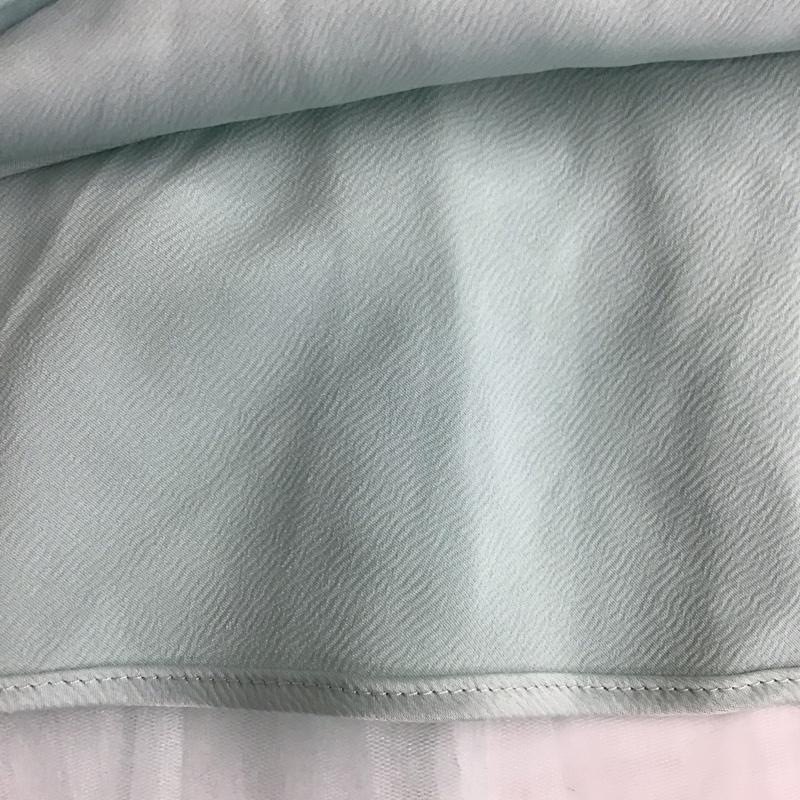 ザラ ZARA スカート ロングスカート 3067 850 403 チュール プリーツ M 無地 水色 / ライトブルー /  レディース USED 古着 中古 10114445