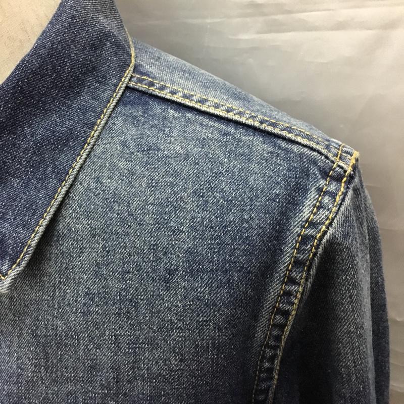 ナンバーナイン デニム NUMBER (N)INE DENIM ジャケット、上着 ジャケット、ブレザー デニムジャケット カラージャケット 長袖ジャケット ブルゾン Gジャン S 無地 インディゴ / インディゴ /  メンズ USED 古着 中古 10118656