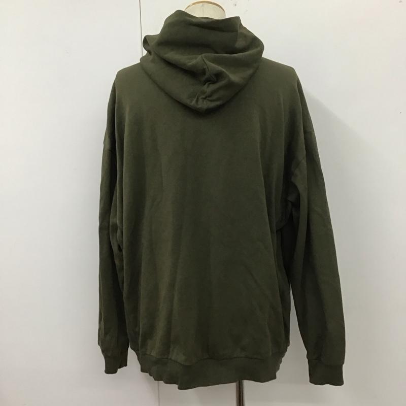 ニューバランス New Balance パーカー 長袖 AMT35416 1906ロゴダブルフェイスフーディー 長袖パーカー スウェット XL ロゴ、文字 カーキ / カーキ /  メンズ USED 古着 中古 10110798