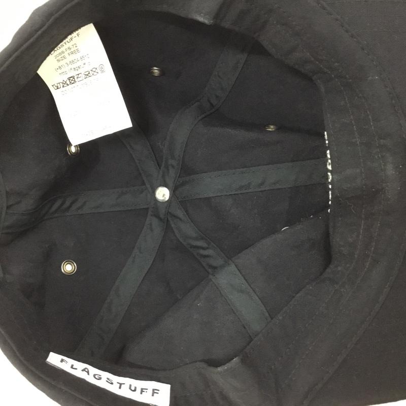 フラグスタフ FLAGSTUFF 帽子 キャップ 20SS-FS-72 ナイロン FREE ロゴ、文字 黒 / ブラック /  メンズ USED 古着 中古 10124146