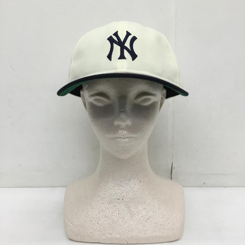ニューエラ NEW ERA 帽子 キャップ ニューヨークヤンキース ロゴ、文字 アイボリー / アイボリー / X 紺 / ネイビー /  メンズ USED 古着 中古 10129684
