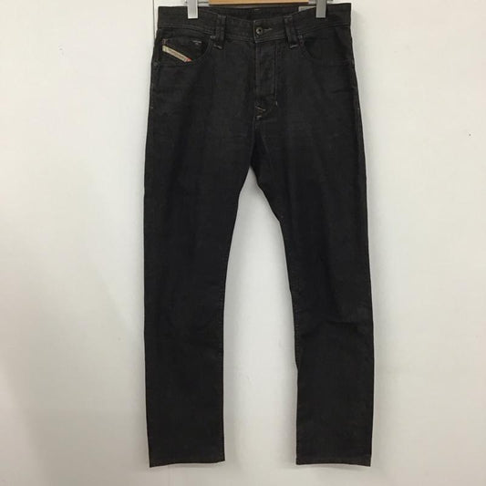 ディーゼル DIESEL パンツ デニム、ジーンズ W28 L32 ストレッチ 28インチ 無地 黒 / ブラック /  メンズ USED 古着 中古 10121324