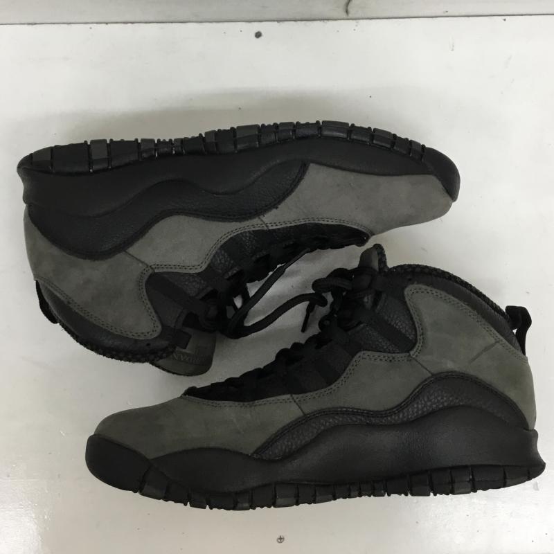 ナイキ NIKE スニーカー スニーカー NIKE AIR JORDAN 10 RETRO 310805-002 28.0cm ロゴ、文字 灰 / グレー / X 黒 / ブラック /  メンズ USED 古着 中古 10129902
