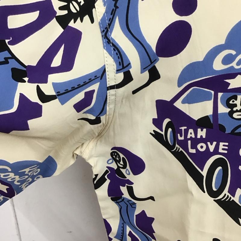 ビッグジョン Big John シャツ、ブラウス 半袖 MS02KADS 70周年 200枚限定 アロハシャツ ハワイアンシャツ 半袖シャツ L プリント ベージュ / ベージュ /  メンズ USED 古着 中古 10106768