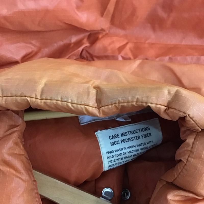 ザノースフェイス THE NORTH FACE ベスト ベスト ダウンベスト ノースリーブ 前ボタン 70s 80s L 無地 橙 / オレンジ /  メンズ USED 古着 中古 10129873