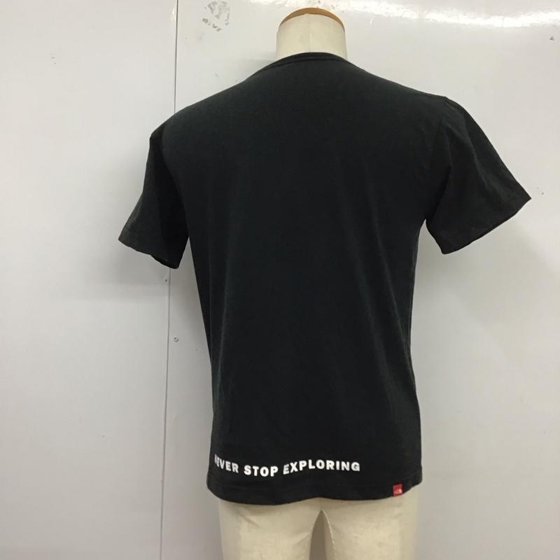 ザノースフェイス THE NORTH FACE Tシャツ 半袖 8210191737 マルチロングシャツ ノーカラーシャツ M ロゴ、文字 黒 / ブラック /  メンズ USED 古着 中古 10126092