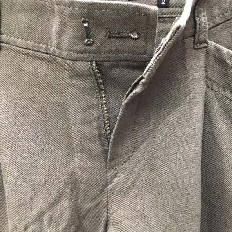 アンタイトル UNTITLED パンツ スラックス JI153-63412JJ コットン ウール 2 無地 茶 / ブラウン /  レディース USED 古着 中古 10115459