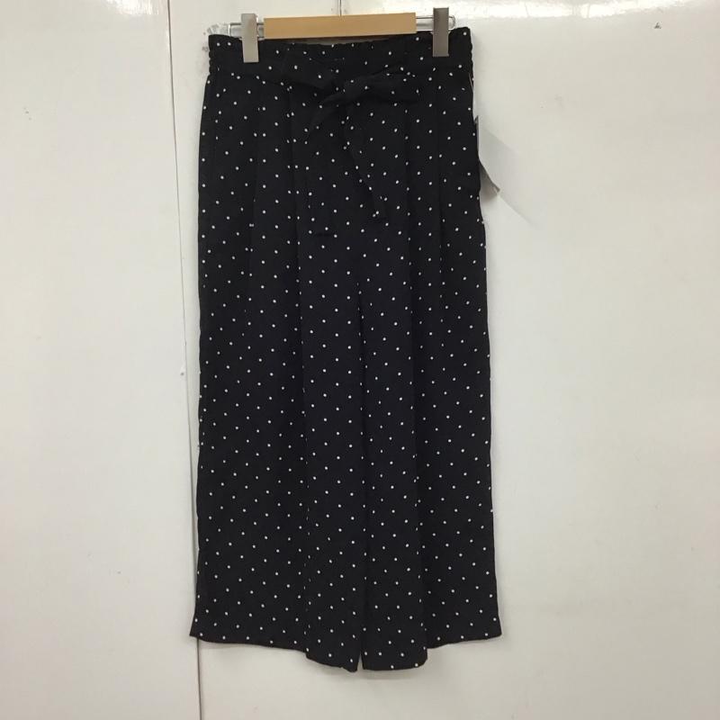 ザラベーシック ZARA BASIC パンツ ワークパンツ、ペインターパンツ ワークパンツ ワイドパンツ カジュアルパンツ フレアパンツ S ドット 黒 / ブラック /  レディース USED 古着 中古 10129753