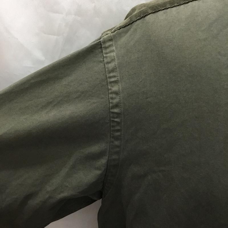 ブルーワーク BLUE WORK シャツ、ブラウス 長袖 長袖シャツ カラーシャツ ポケットシャツ 長袖カットソー トゥモローランド S 無地 カーキ / カーキ /  メンズ USED 古着 中古 10117522