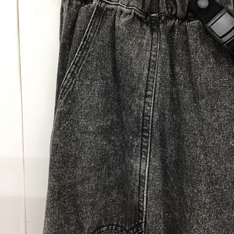 ニコアンド niko and... スカート ロングスカート L 無地 黒 / ブラック /  レディース USED 古着 中古 10129703