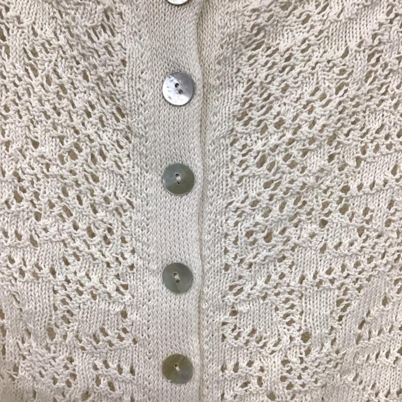 ザラ ZARA カーディガン 長袖 S 無地 白 / ホワイト /  レディース USED 古着 中古 10136899