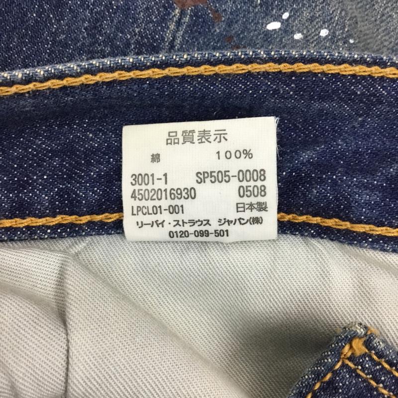 リーバイス Levi s パンツ ショートパンツ デニム 32インチ 無地 インディゴ / インディゴ /  メンズ USED 古着 中古 10108815