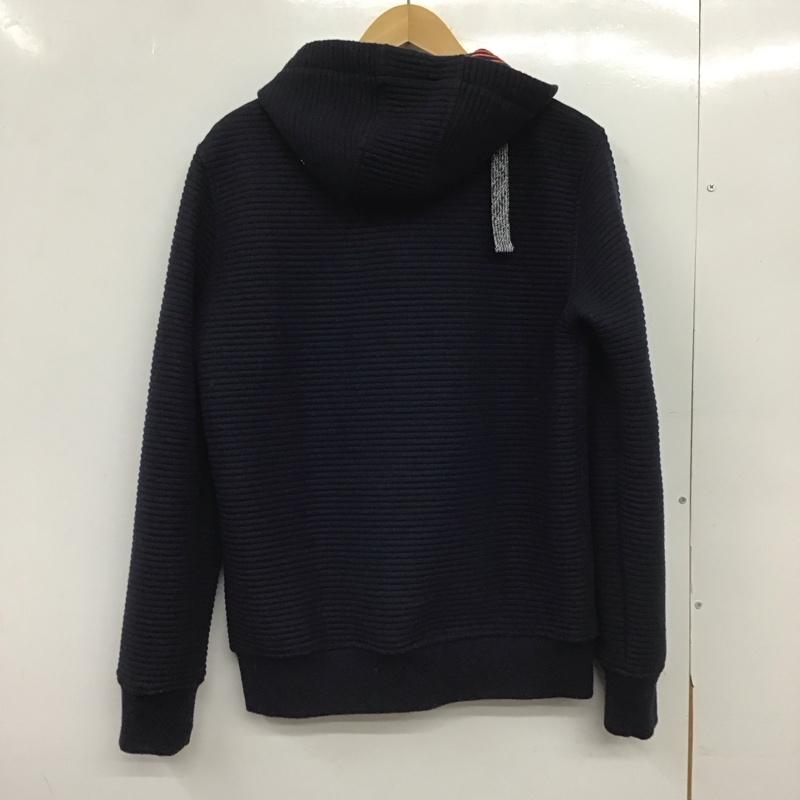 デシグアル Desigual パーカー 長袖 ジップアップパーカー 長袖パーカー カジュアルジャケット S ロゴ、文字 紺 / ネイビー /  メンズ USED 古着 中古 10148784