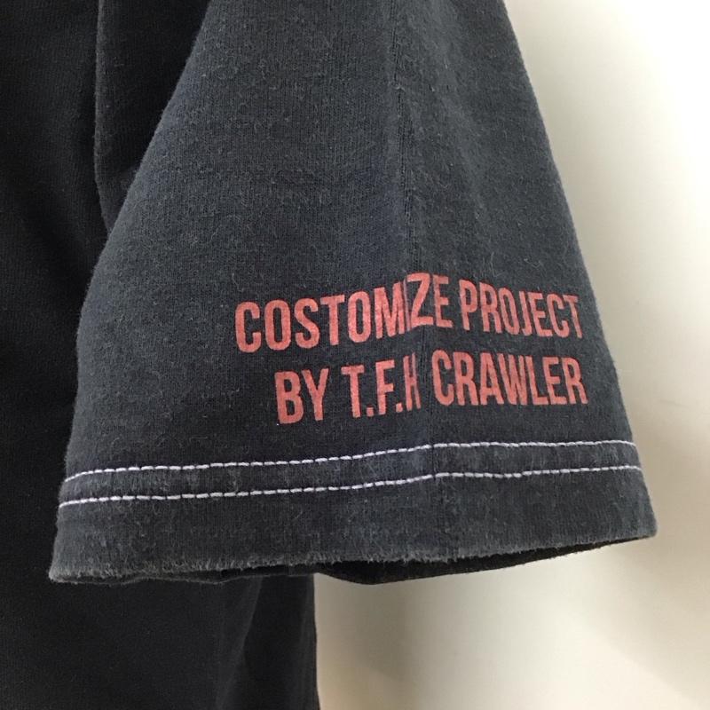 フラットヘッド The Flat Head Tシャツ 半袖 半袖カットソー プリントTシャツ クルーネックカットソー 40 プリント 黒 / ブラック /  メンズ USED 古着 中古 10111647