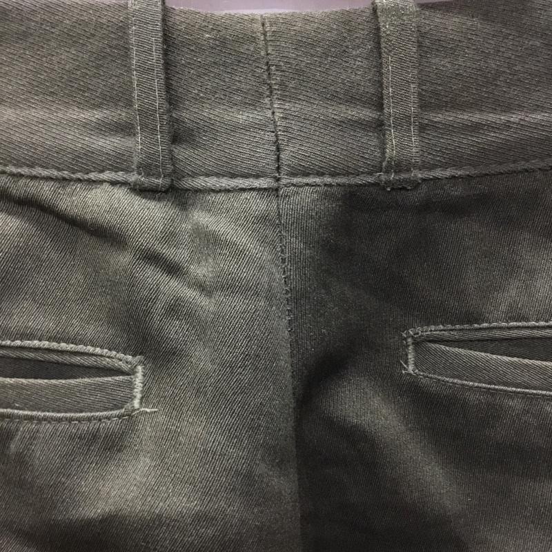 ジョンソンウーレンミルズ Johnson Woolen Mills パンツ スラックス スラックスパンツ ワイドパンツ 70s 80s 無地 カーキ / カーキ /  メンズ USED 古着 中古 10121987