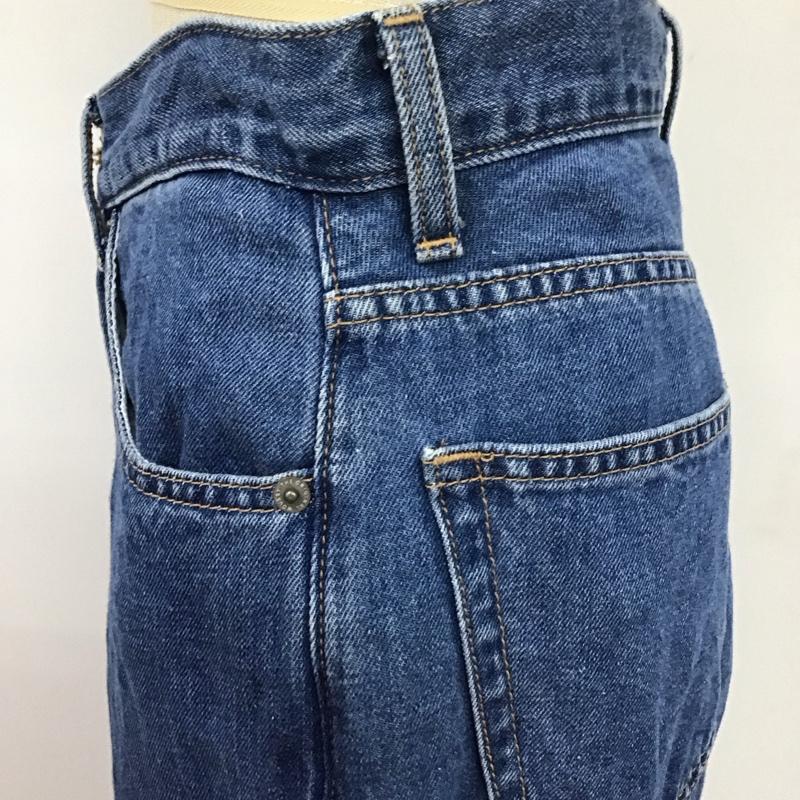 マウジー MOUSSY パンツ デニム、ジーンズ 010FSA11-0500-1 COTTON LINEN WIDE STRAIGHT 無地 青 / ブルー /  レディース USED 古着 中古 10112975