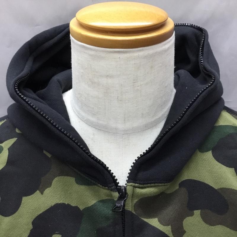 アベイシングエイプ A BATHING APE パーカー 長袖 ジップアップパーカー 長袖パーカー プリントスウェット L カモフラージュ柄・迷彩 マルチカラー / マルチカラー /  メンズ USED 古着 中古 10111291