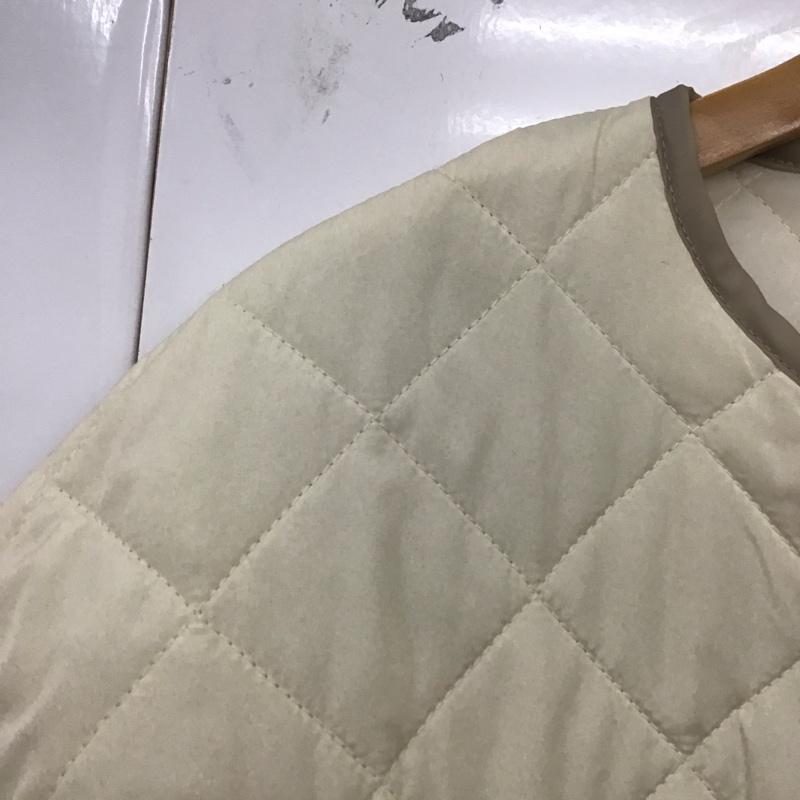 サマンサモスモス Samansa Mos2 ジャケット、上着 ジャケット、ブレザー キルティングジャケット アウター ノーカラージャケット FREE 無地 白 / ホワイト /  レディース USED 古着 中古 10129757