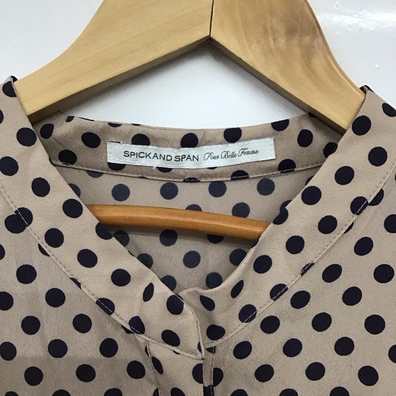 スピック＆スパン Spick & Span ワンピース ミニスカート ドット ベージュ / ベージュ /  レディース USED 古着 中古 10146280