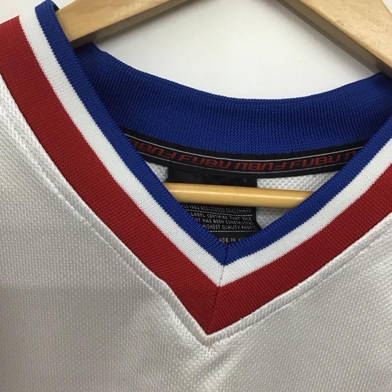 フブ FUBU カットソー 半袖 半袖カットソー プリントTシャツ Vネックカットソー ユニフォーム XXL ロゴ、文字 白 / ホワイト / X 青 / ブルー / X 赤 / レッド /  メンズ USED 古着 中古 10144191