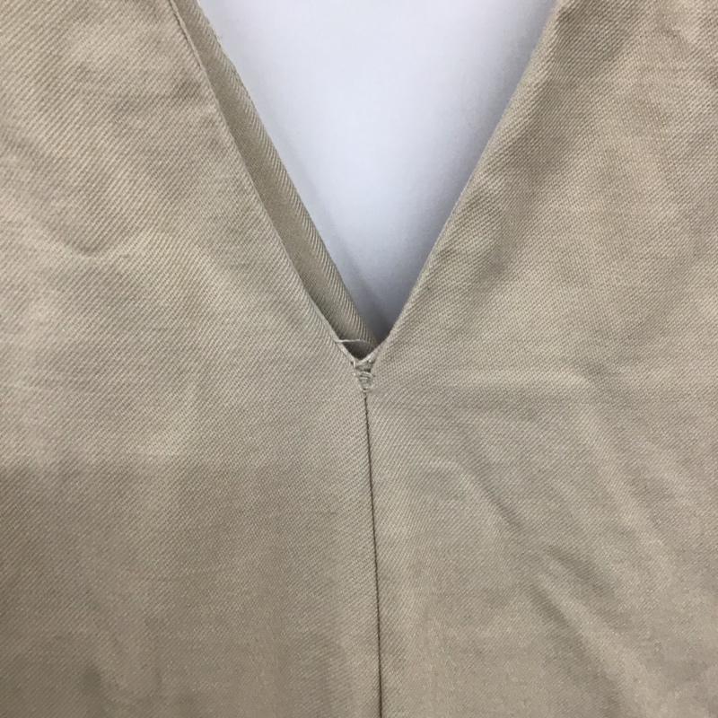 ザラ ZARA サロペット・オーバーオール サロペット、オーバーオール 3203/810/711 ダーツディティールワイドオーバーオール S 無地 ベージュ / ベージュ /  レディース USED 古着 中古 10130512