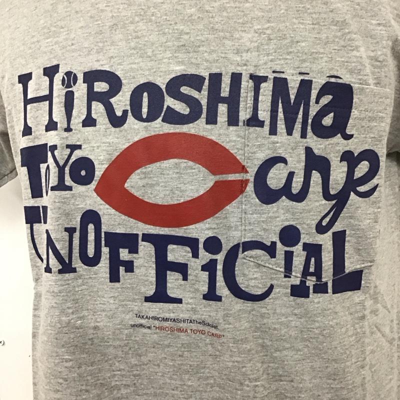 タカヒロ ミヤシタ ザ ソロイスト TAKAHIRO MIYASHITA The SoloIst. Tシャツ 半袖 広島カープtシャツMサイズ プロ野球 M プリント X ロゴ、文字 灰 / グレー /  メンズ USED 古着 中古 10111978